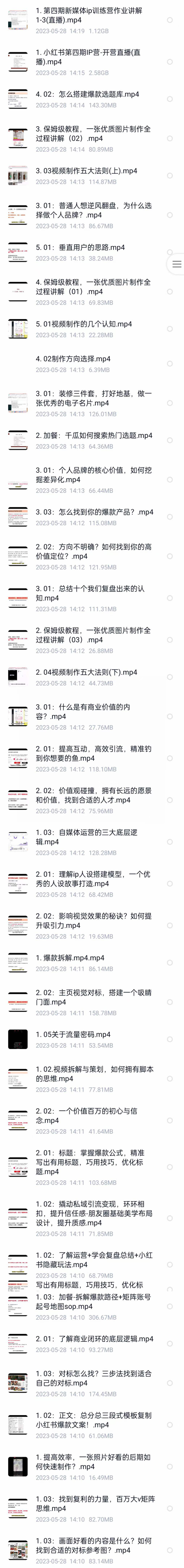 图片[2]-自媒体-成长IP训练营【第4期】：带你从0到1跑通小红书-闭环（39节）