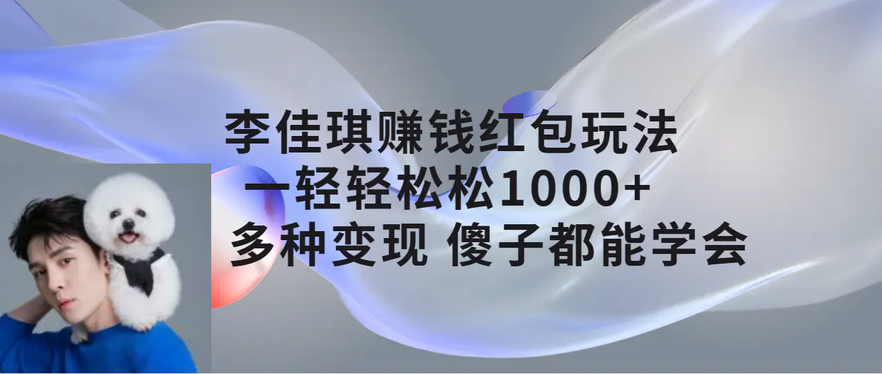 李佳琪赚钱红包玩法，一天轻轻松松1000+，多种变现，傻子都能学会-航海圈