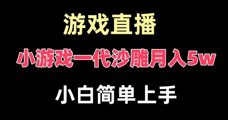 玩小游戏一代沙雕月入5w，爆裂变现，快速拿结果，高级保姆式教学【揭秘】-航海圈
