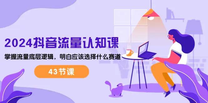 2024抖音流量·认知课：掌握流量底层逻辑，明白应该选择什么赛道 (43节课)-航海圈