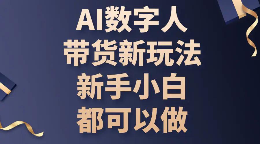 AI数字人带货新玩法，新手小白都可以做-航海圈