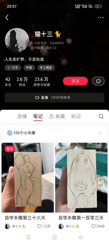 手工➕学习手工类小红书博主从第一天….-航海圈