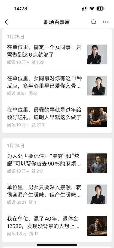 图片[3]-公众号职场文聚焦写同事间的日常，选题很….-网创风向标论坛-网络创业-网创圈