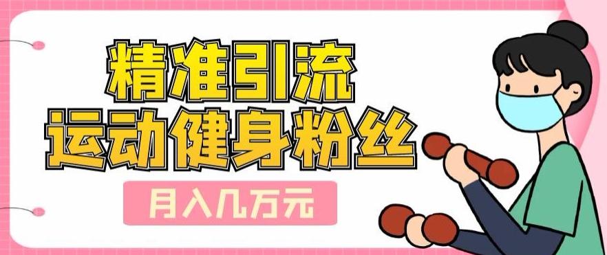 精准引流运动健身粉丝，轻松月入几万-航海圈