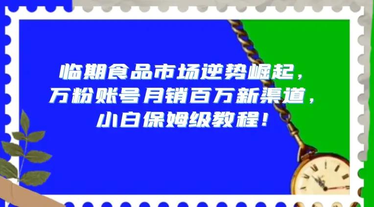 临期食品市场逆势崛起，万粉账号月销百万新渠道，小白保姆级教程【揭秘】-航海圈