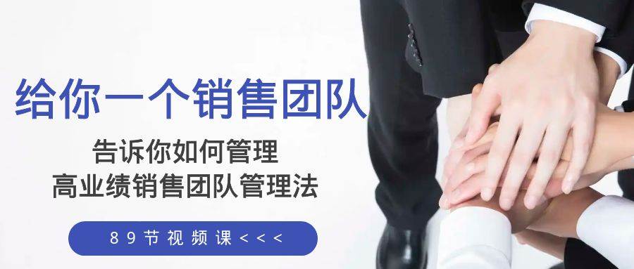 给你一个销售团队，告诉你如何管理，高业绩销售团队管理法（89节课）-航海圈