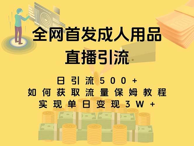 最新全网独创首发，成人用品直播引流获客暴力玩法，单日变现3w保姆级教程-航海圈