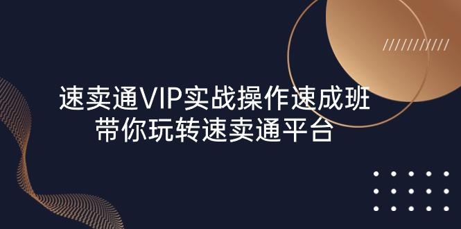 速卖通 VIP实战操作-速成班，带你玩转速卖通平台（23节）-航海圈