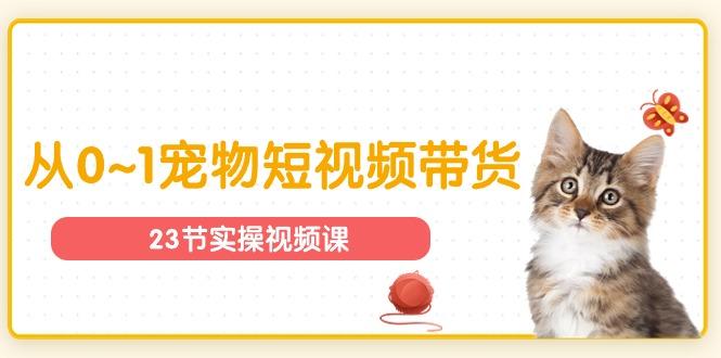 宠物行业从0~1宠物短视频带货实操课（23节课）-航海圈