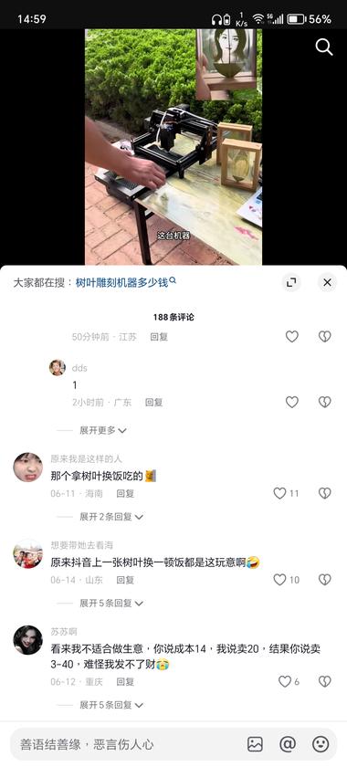 树叶雕刻，夜市摆个小摊，成本不高，雕….-搞钱风向标论坛-航海社群内容-航海圈