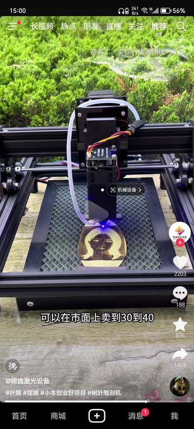 图片[2]-树叶雕刻，夜市摆个小摊，成本不高，雕….-网创风向标论坛-网络创业-网创圈