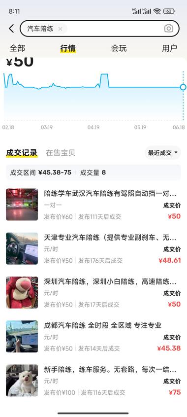 闲鱼平台，汽车陪练，适合拿..#风向标-航海圈