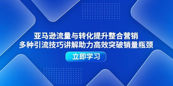 亚马逊流量与转化提升整合营销，多种引流技巧讲解助力高效突破销量瓶颈-航海圈
