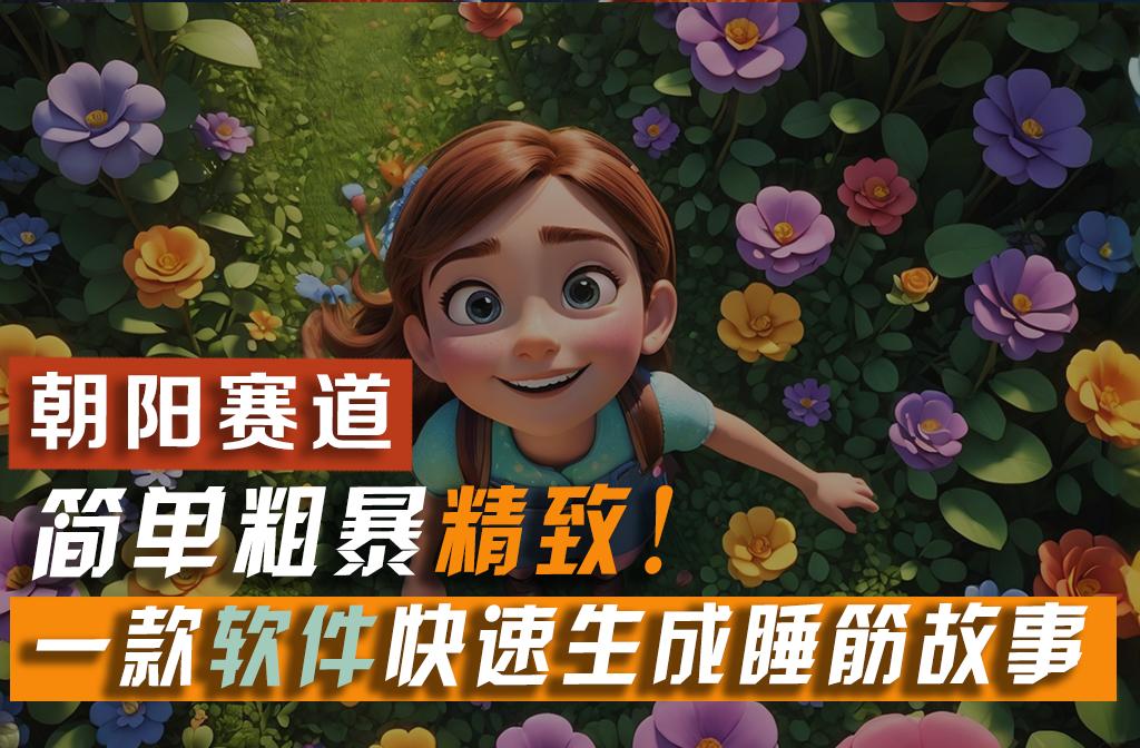 利用一款软件5分钟一条爆款睡筋故事，简单粗暴精致！小白月入2w+-航海圈