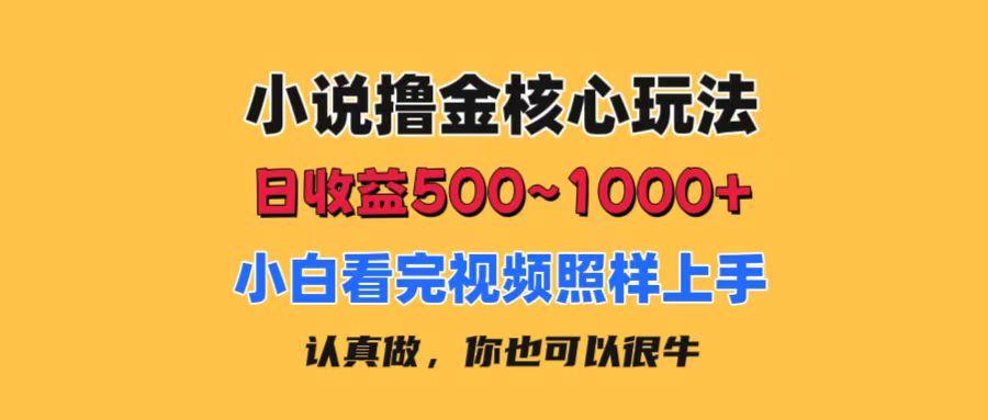 小说撸金核心玩法，日收益500-1000+，小白看完照样上手，0成本有手就行-航海圈
