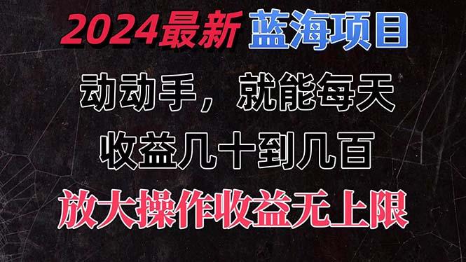 有手就行的2024全新蓝海项目，每天1小时收益几十到几百，可放大操作收…-航海圈