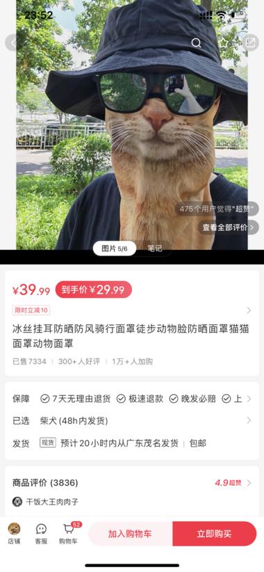 动物脸防晒面罩新奇特＋刚需..#风向标-搞钱风向标论坛-航海社群内容-航海圈