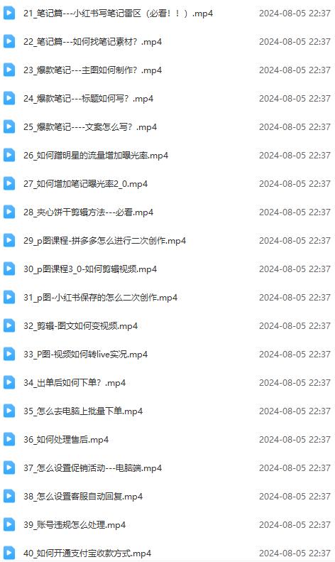 图片[3]-2024小红书电商实战课：全体系打造 全方位梳理 小红书电商逻辑体系 (42节)-航海圈