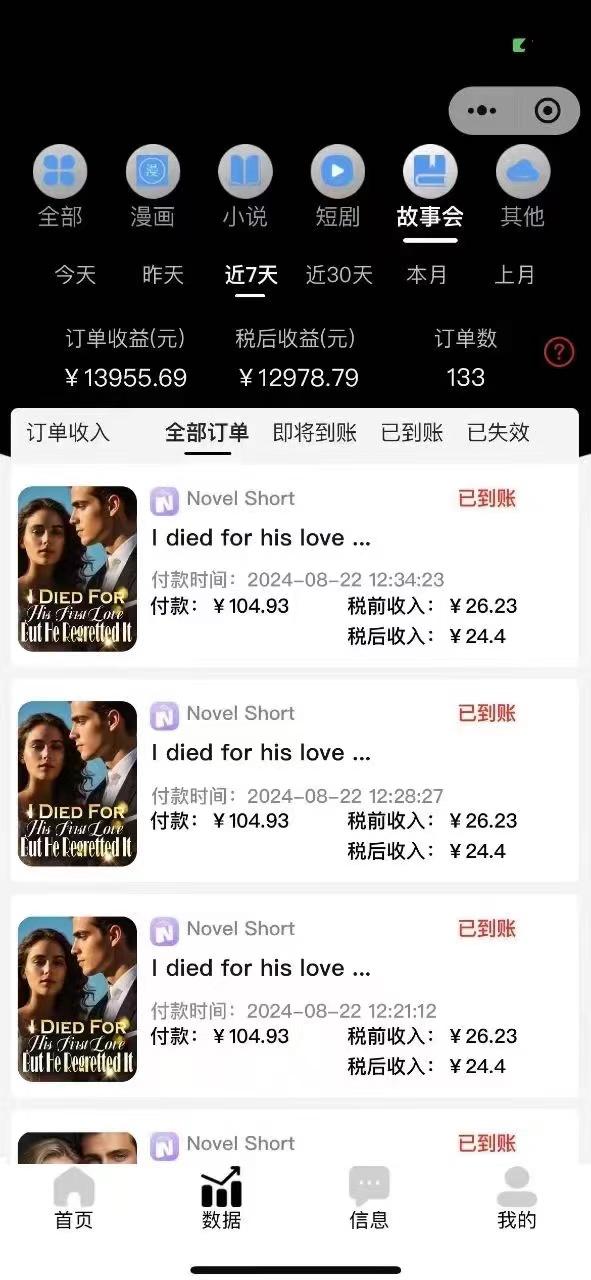 图片[3]-最新海外小说推文撸美金，日入1000＋ 蓝海市场，矩阵放大收益爆炸-航海圈