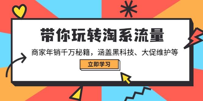 带你玩转淘系流量，商家年销千万秘籍，涵盖黑科技、大促维护等-航海圈