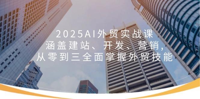 2025AI外贸实战课：涵盖建站、开发、营销, 从零到三全面掌握外贸技能-航海圈