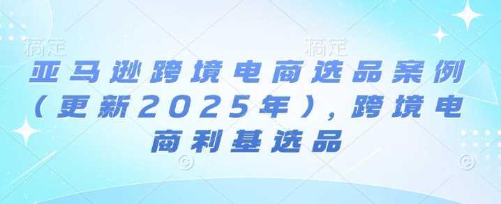 亚马逊跨境电商选品案例(更新2025年3月)，跨境电商利基选品-航海圈