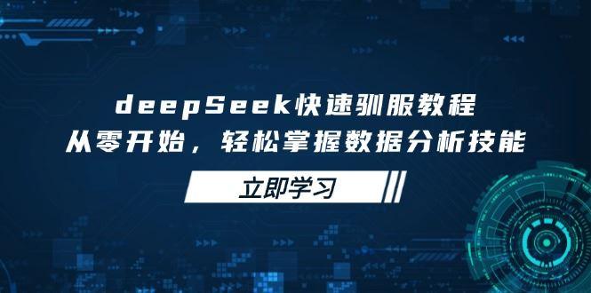 （14536期）deepSeek快速驯服教程，从零开始，轻松掌握数据分析技能-航海圈